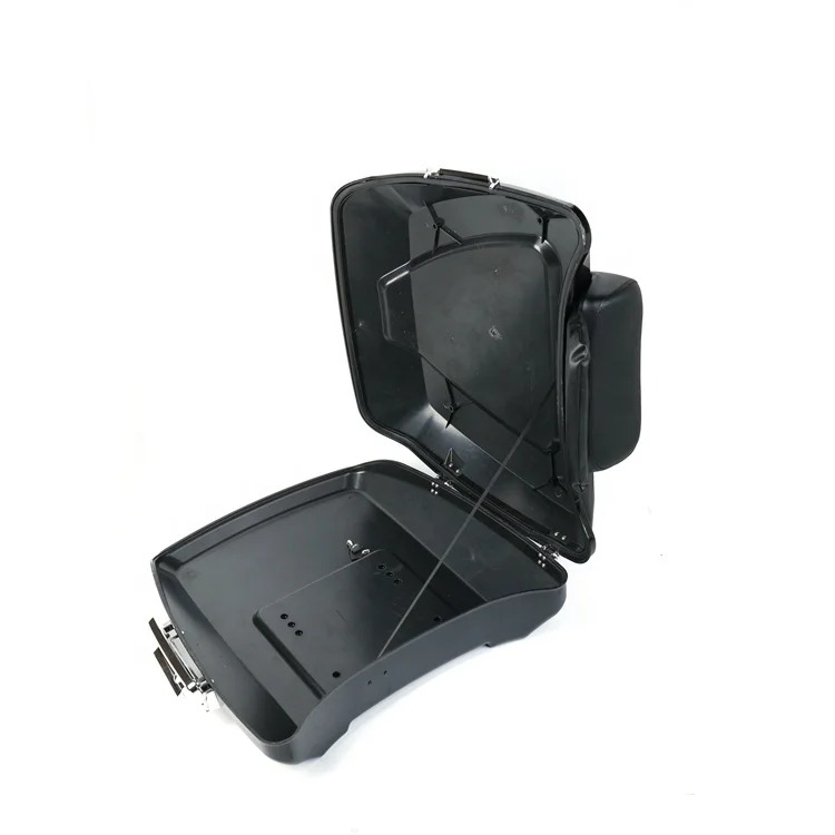 CFP Black Extended Razor Chopped Tour Pak Motorcycle Trunk for  Touring 1996-2017 Motor Tail Boxes